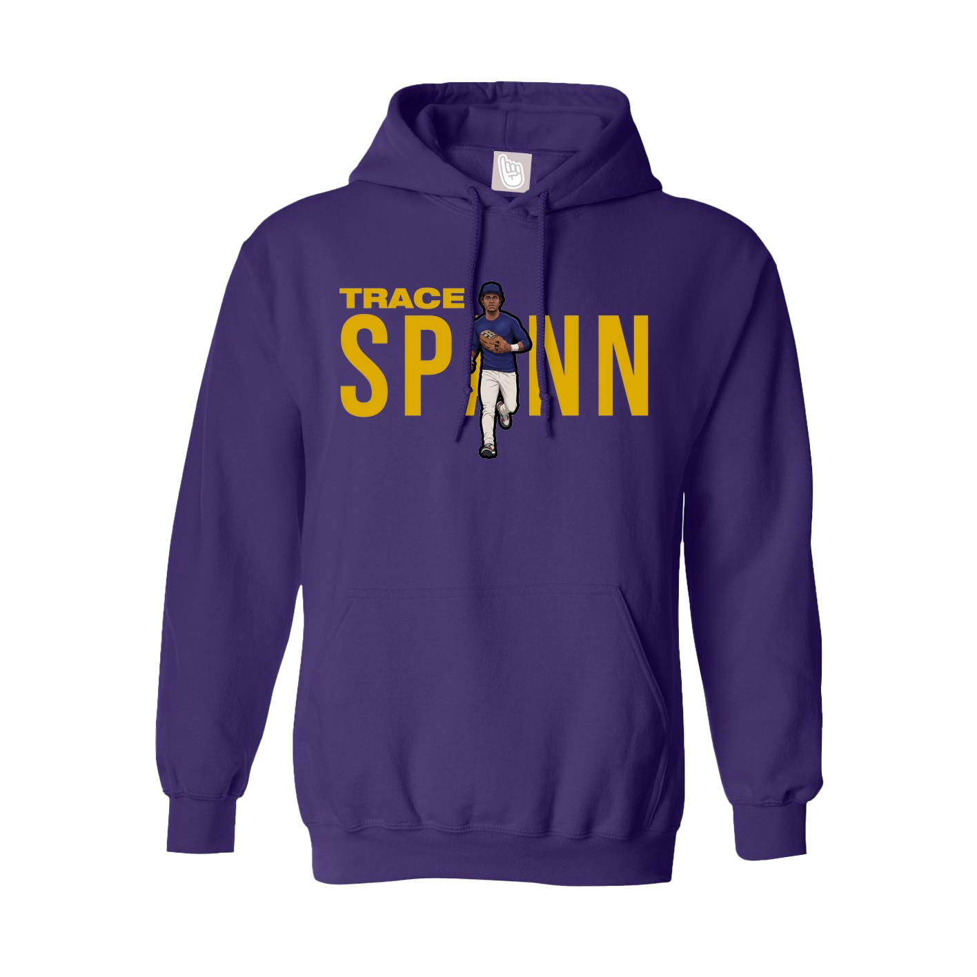 Hoodie — Player Name in Purple