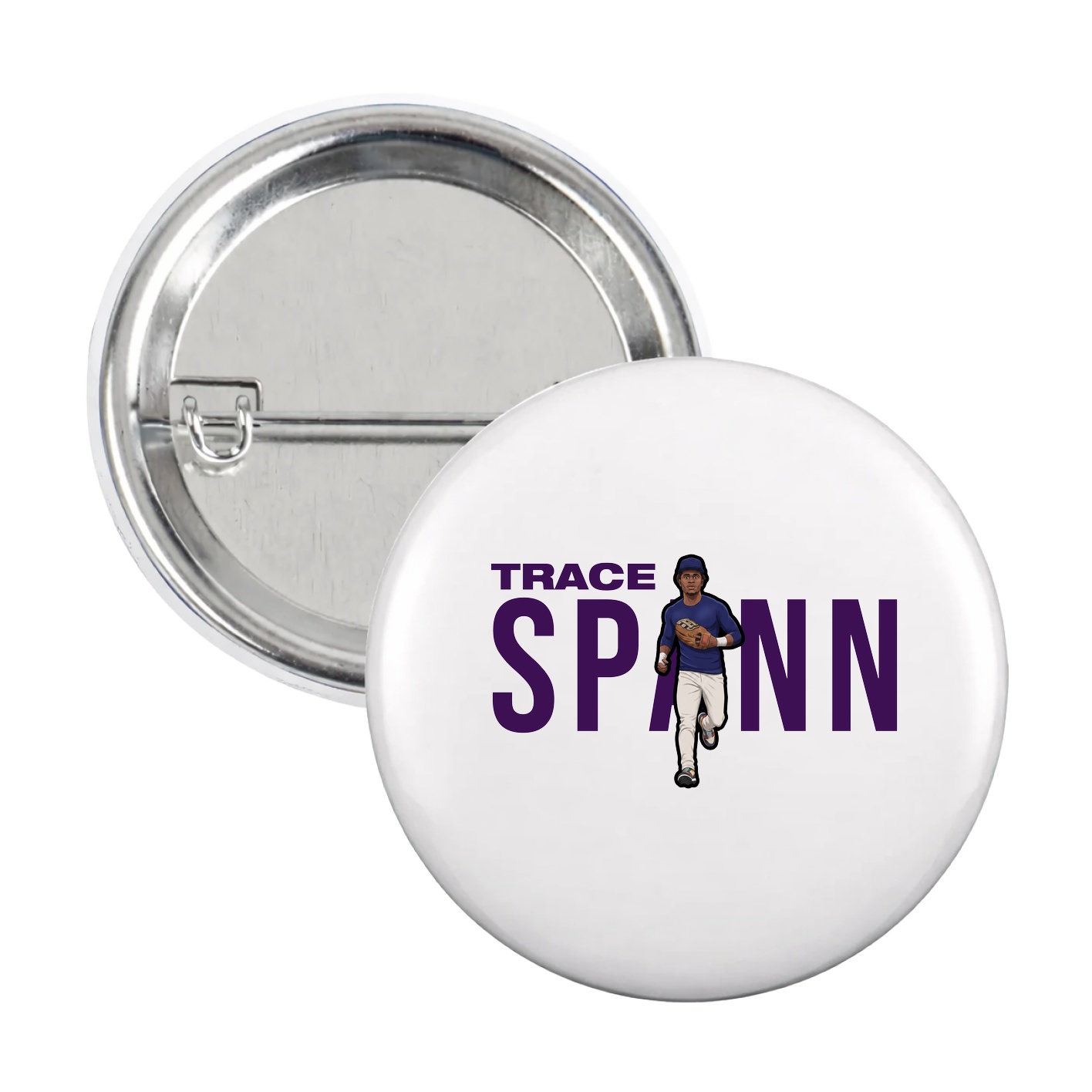 Game Day Button — Player Name in White