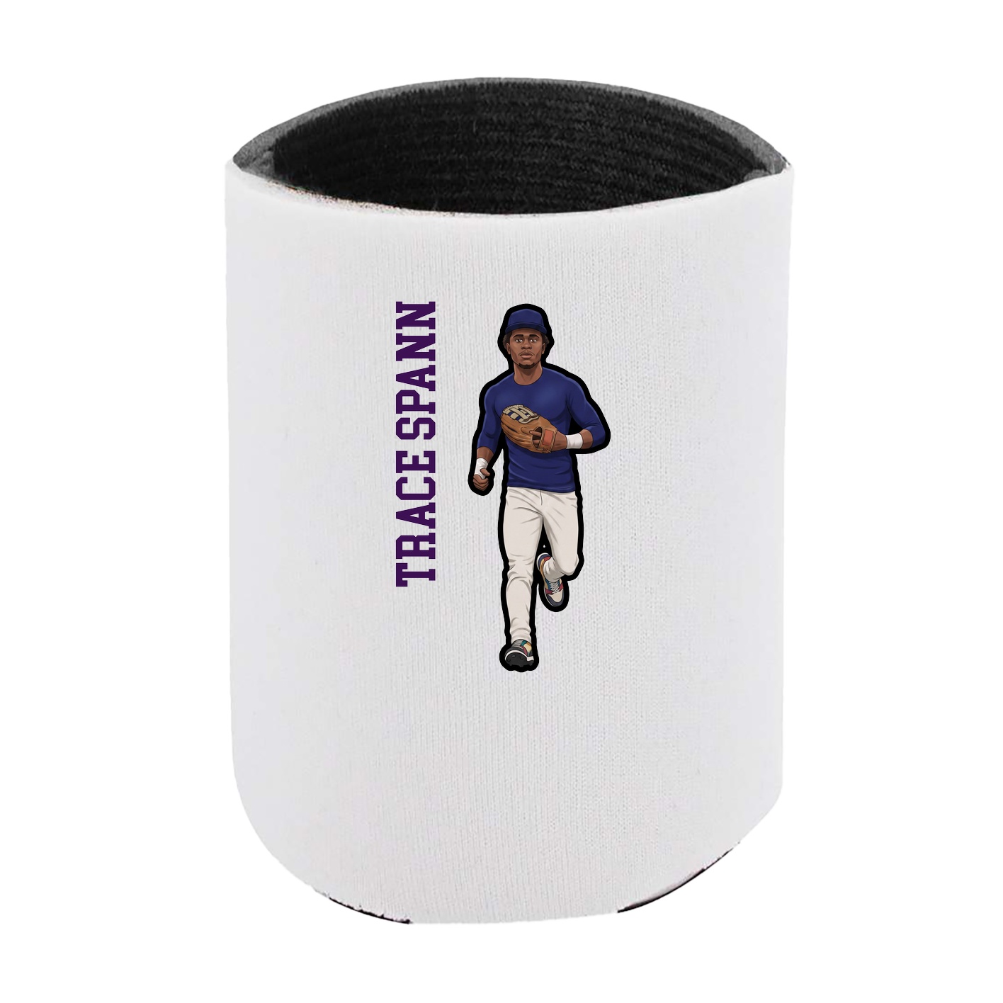 Can Holder — Name Vertical in White