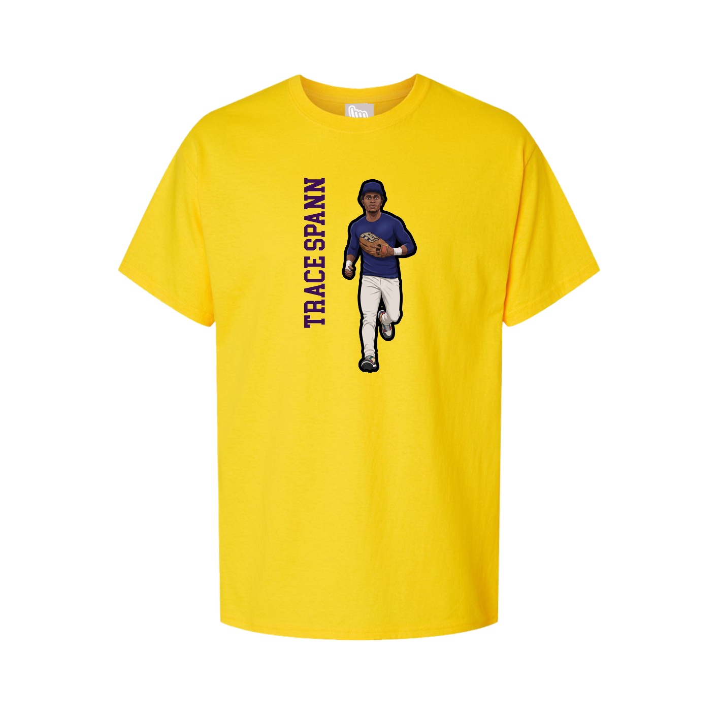 Tee — Name Vertical in Gold