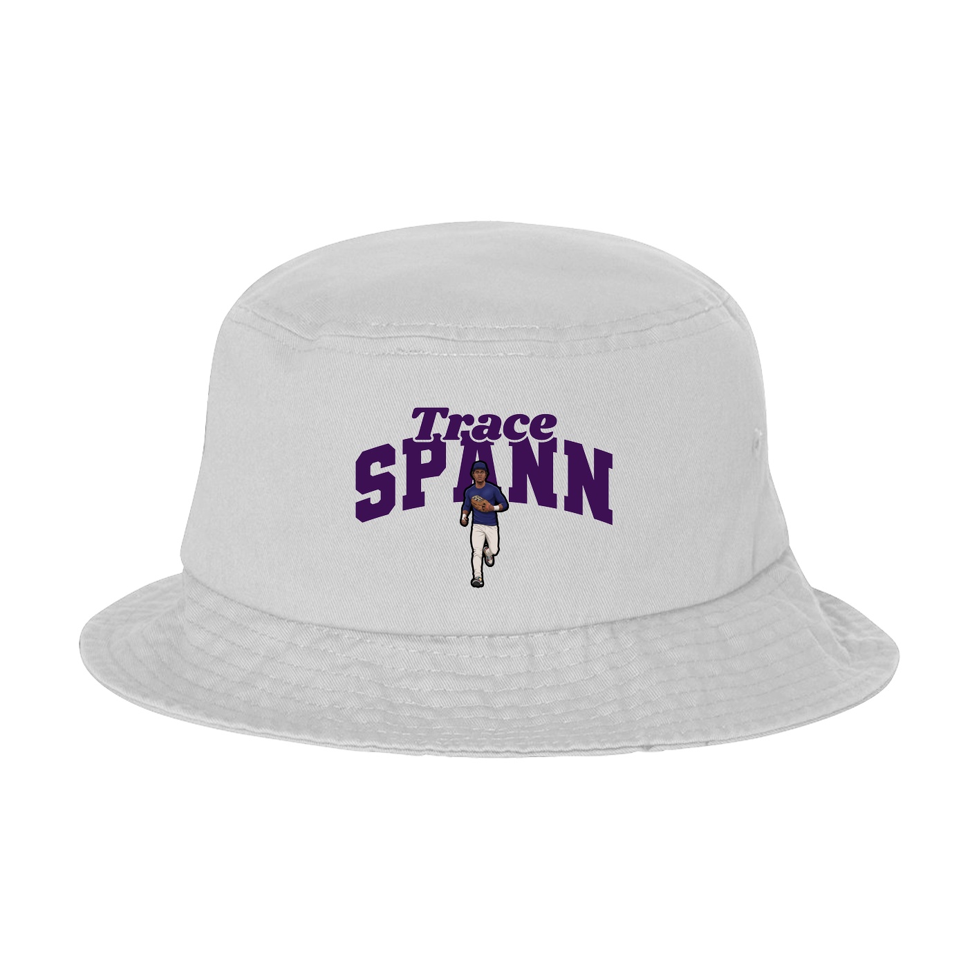 Bucket Cap — Signature Arch in White