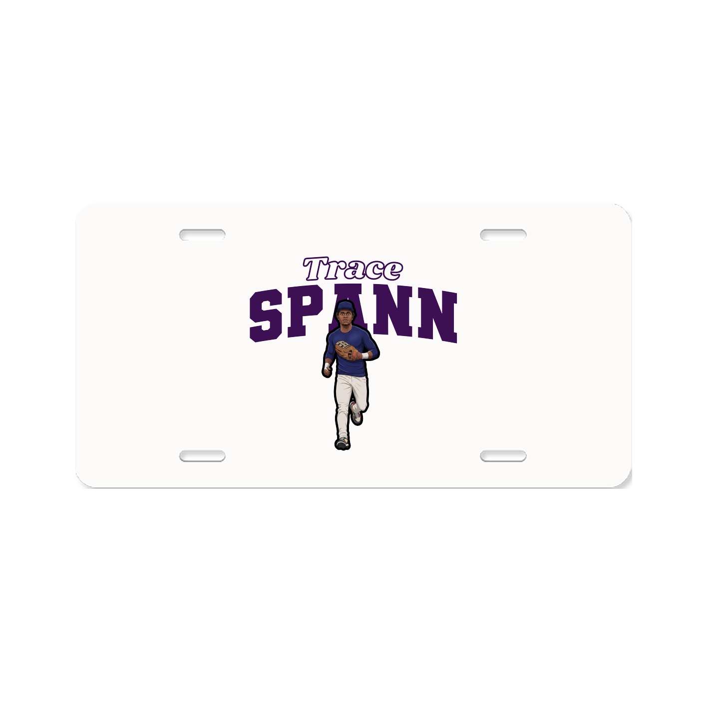License Plate — Name Arch in Classic
