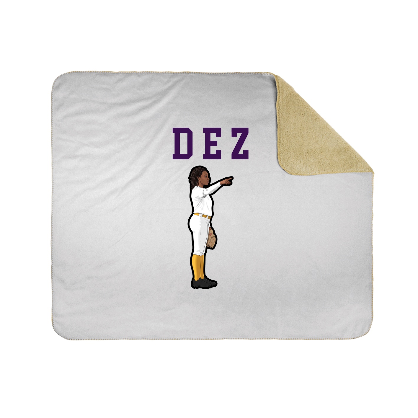 Throw Blanket — Shirsey in White