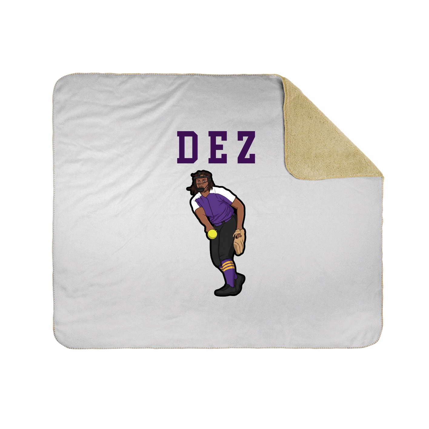 Throw Blanket — Shirsey in White