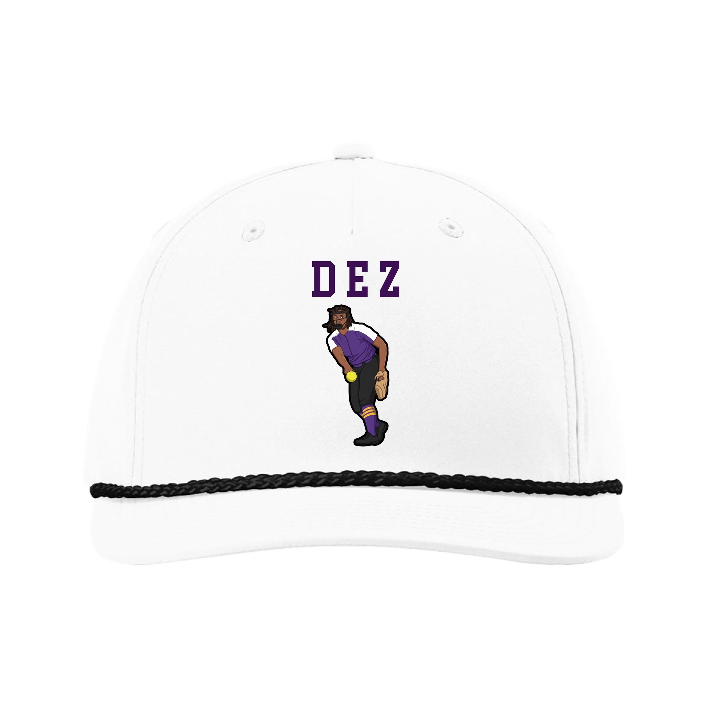 Five-Panel Classic Rope Cap — Shirsey in White