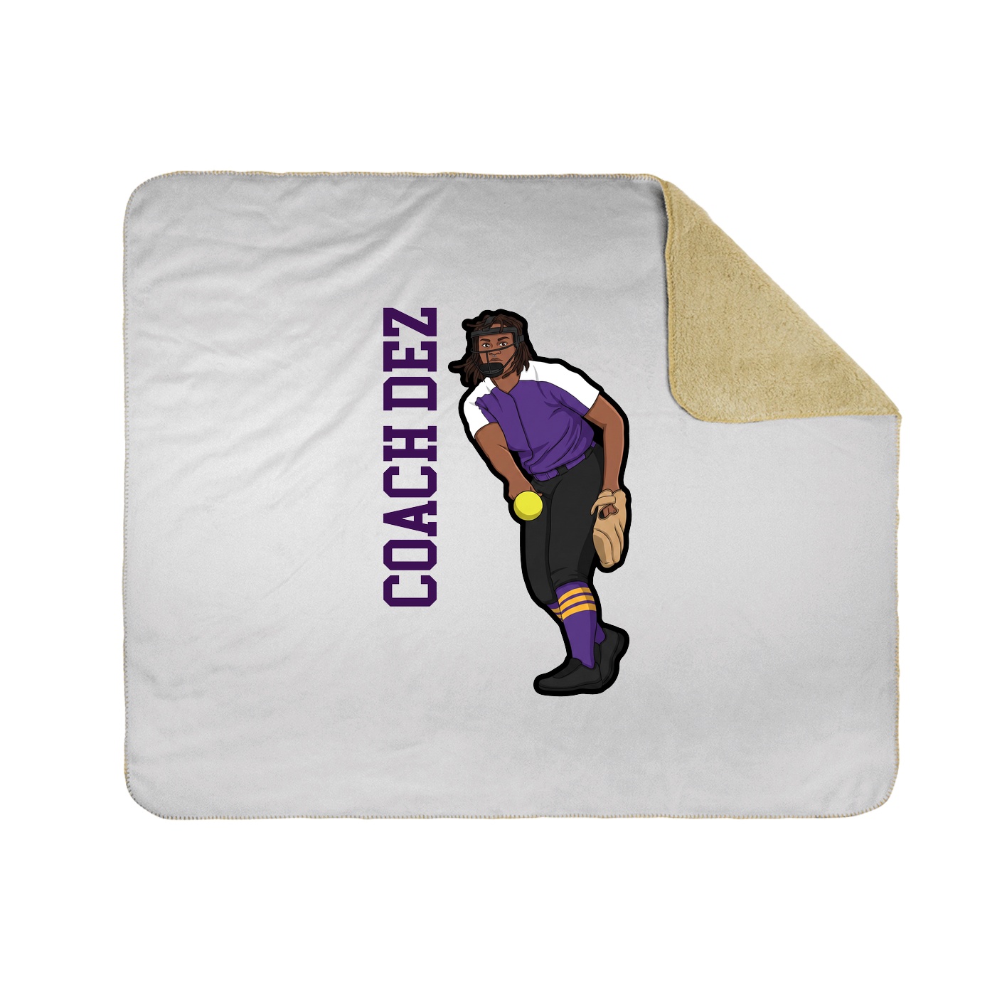 50x60 Sherpa Lined Throw Blanket