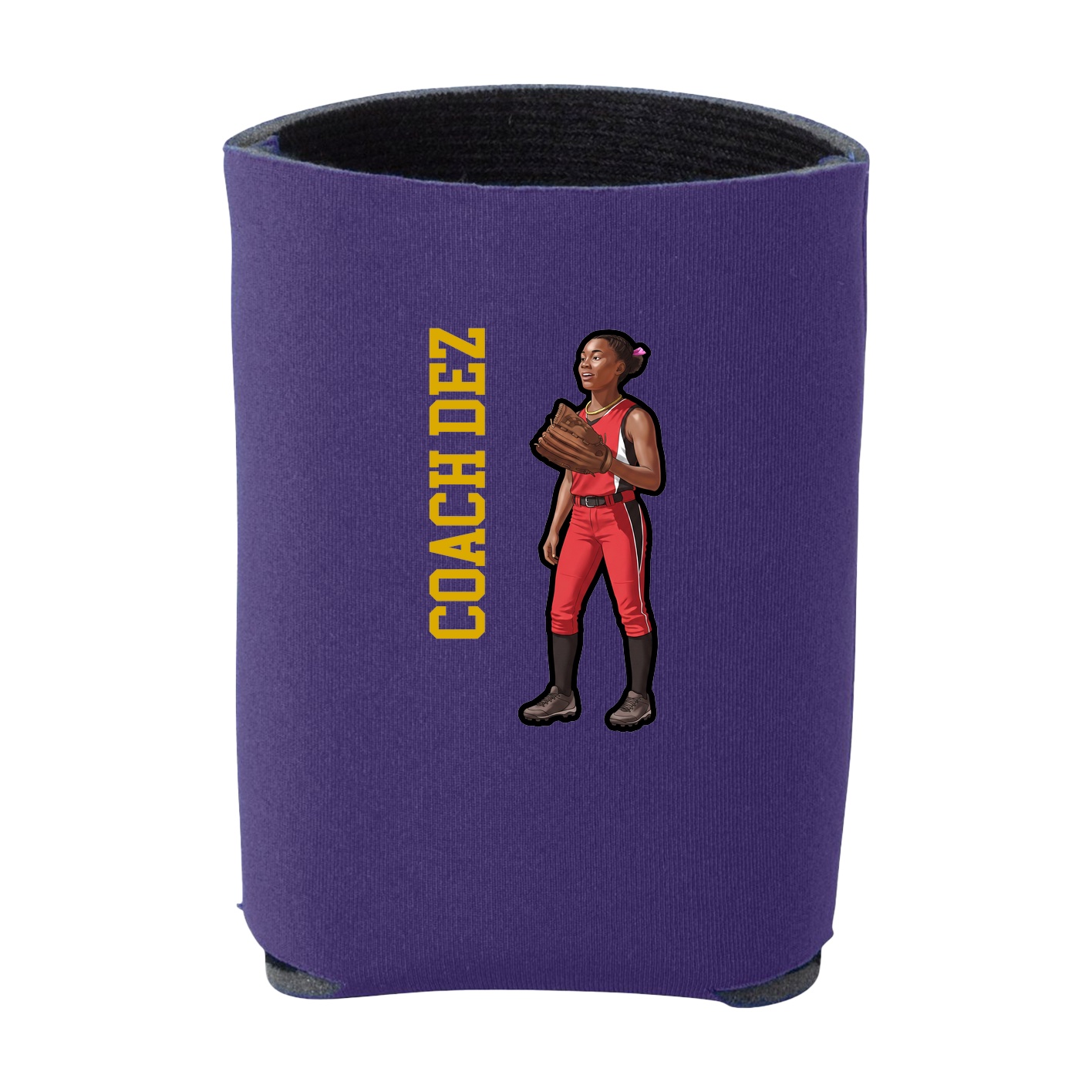 Can Holder — Name Vertical in Purple