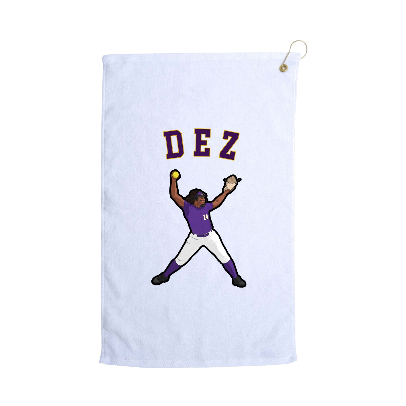 Golf Towel — Shirsey Arch in White