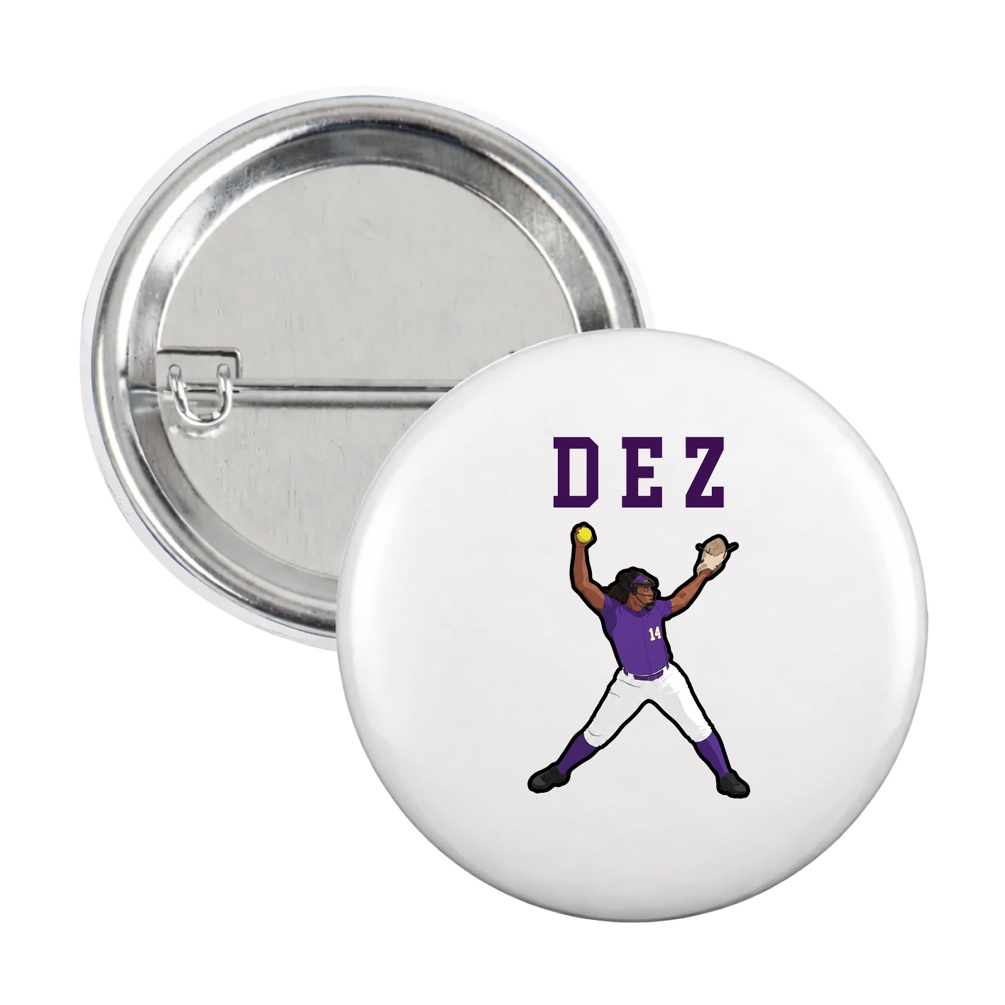Game Day Button — Shirsey in White