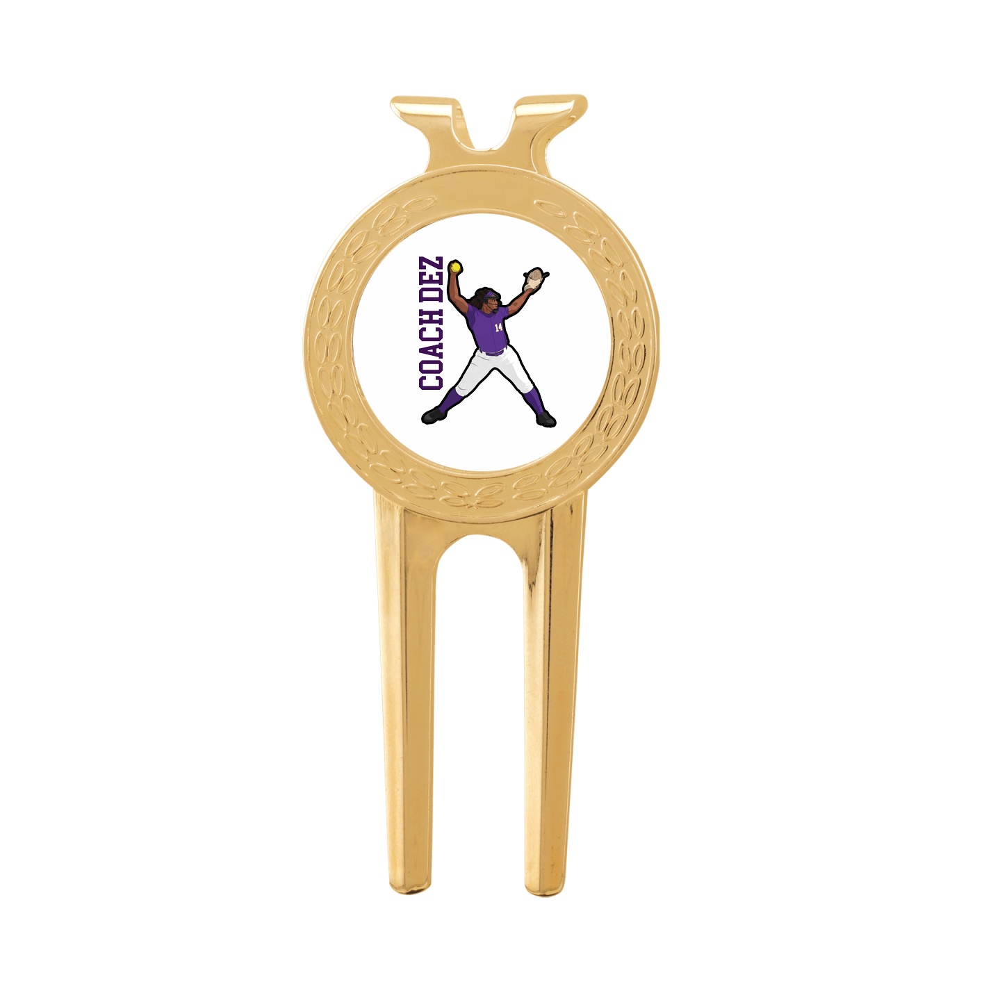 Divot Tool with Ball Marker — Name Vertical in Classic