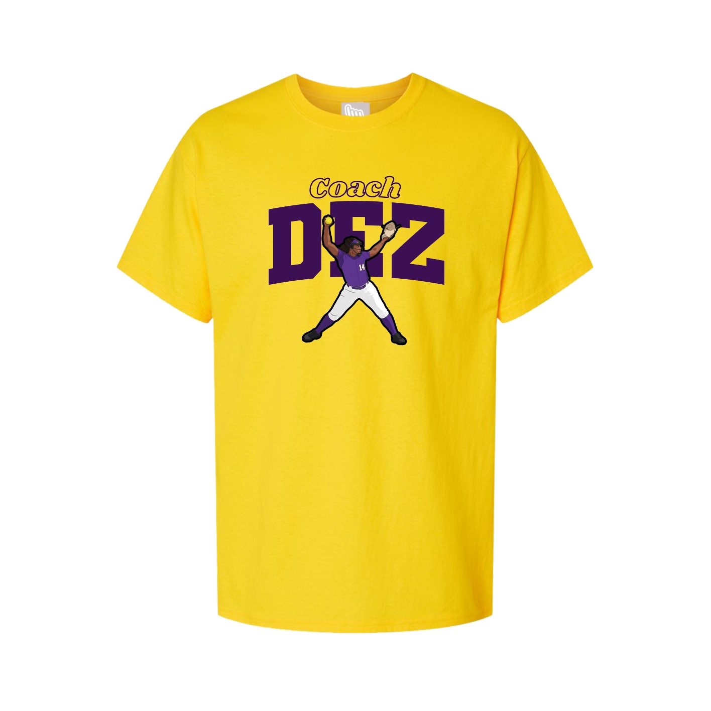 Youth Tee — Name Arch in Gold
