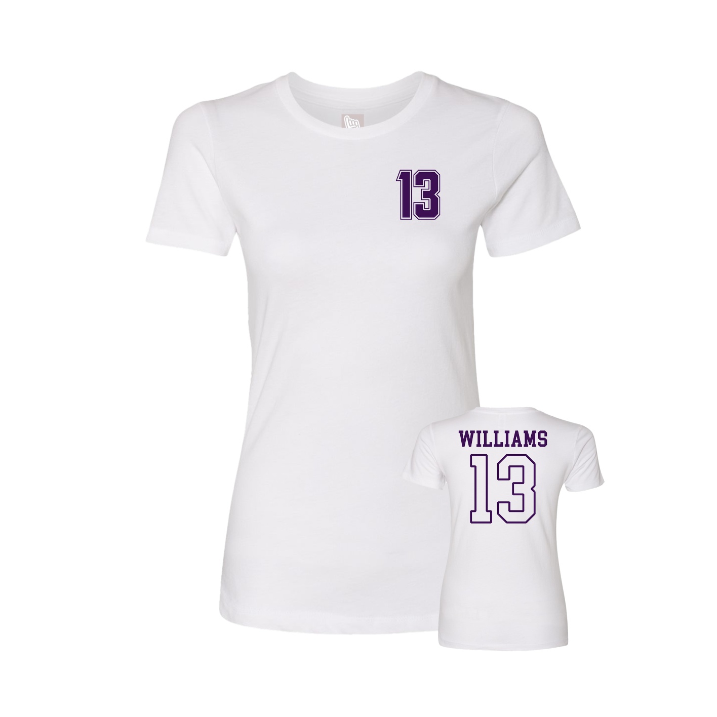 Womens Tee — Chest Back in White