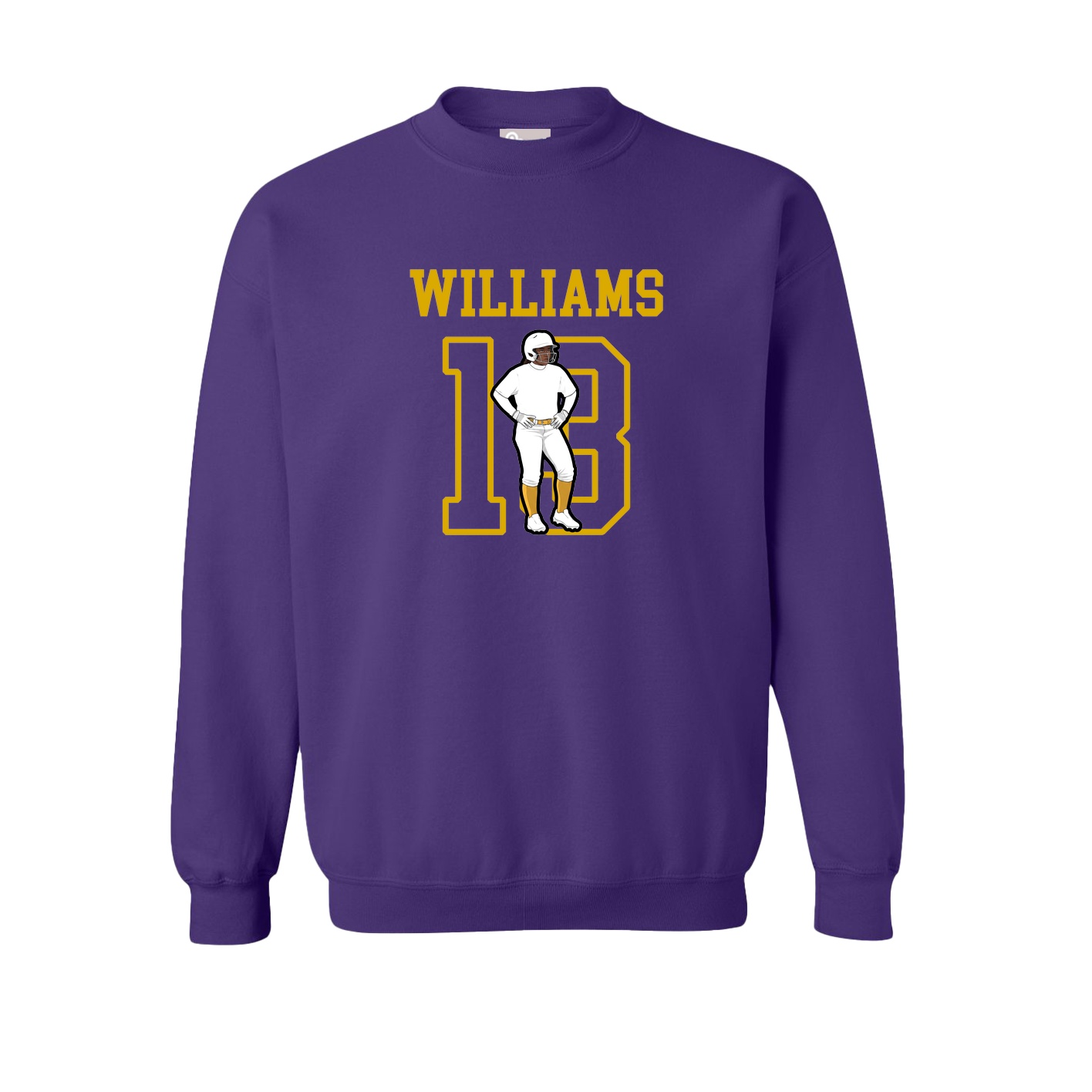 Fleece Crew — Shirsey in Purple