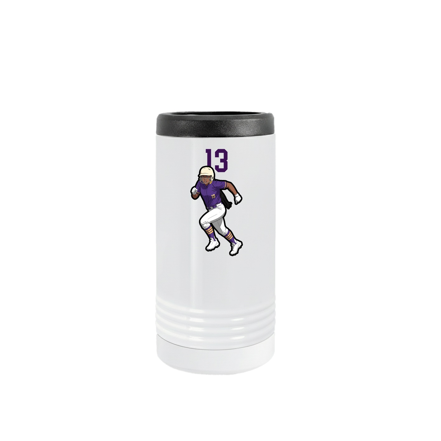 Slim Beverage Holder — Number Top in White