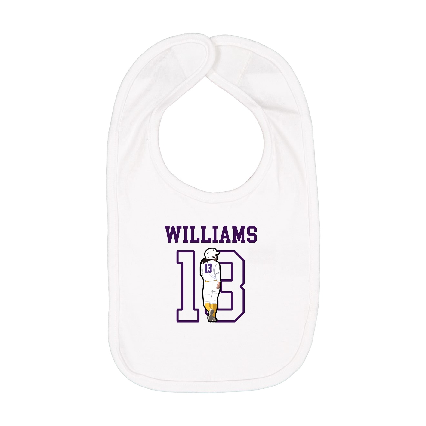 Infant Bib — Shirsey in White