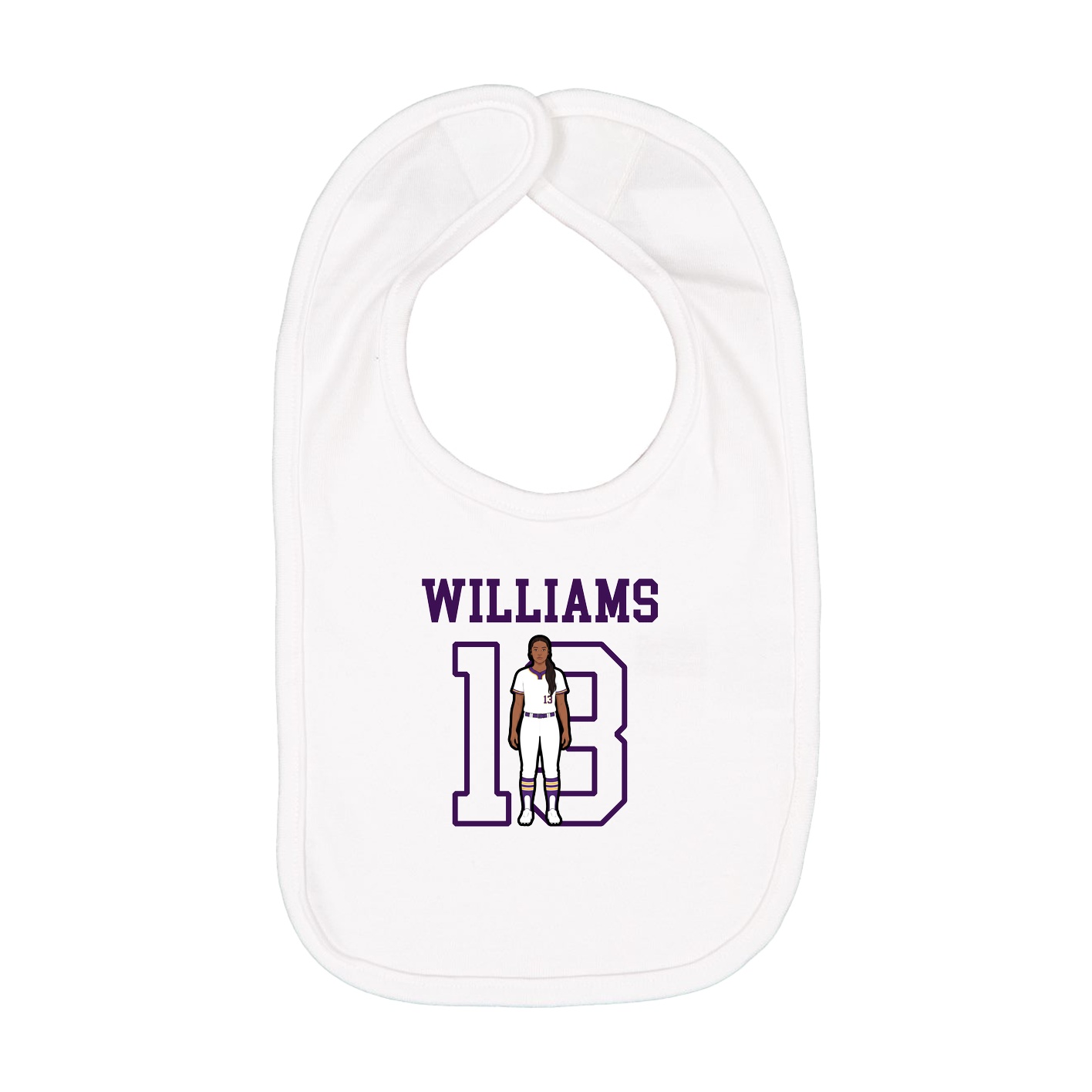 Infant Bib — Shirsey in White
