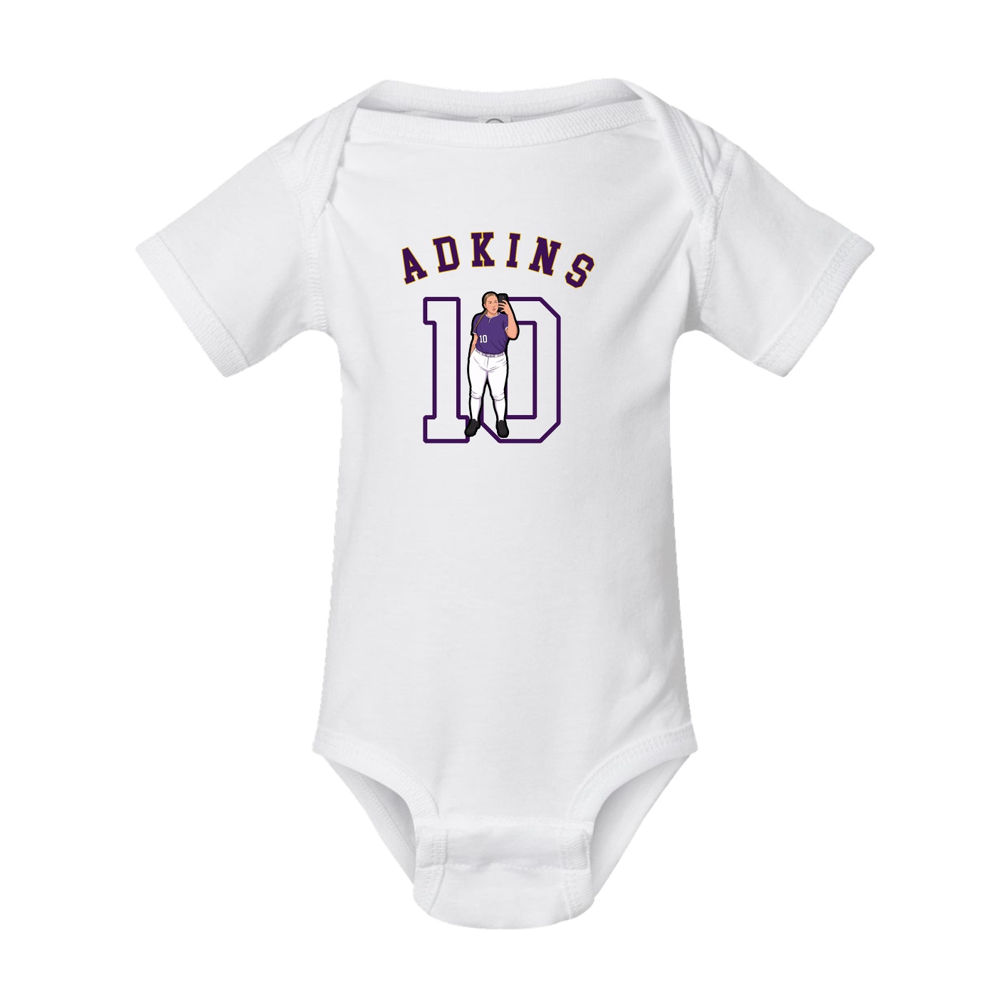 Baby Onesie — Shirsey Arch in White