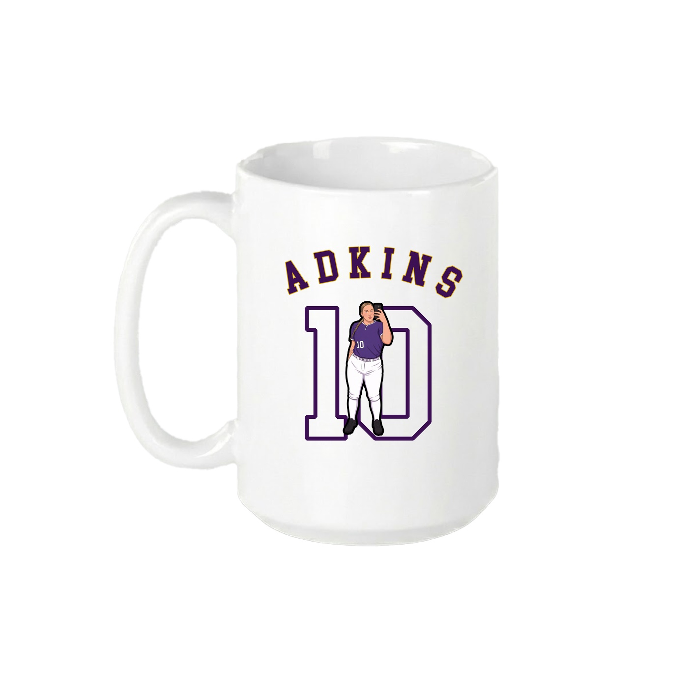 15oz Coffee Mug — Shirsey Arch in White