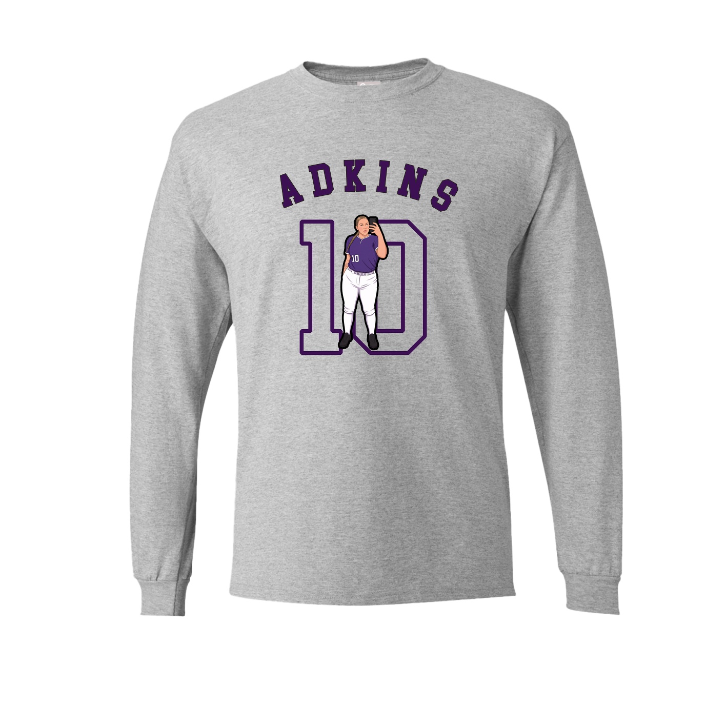 Long Sleeve Tee — Shirsey Arch in Grey