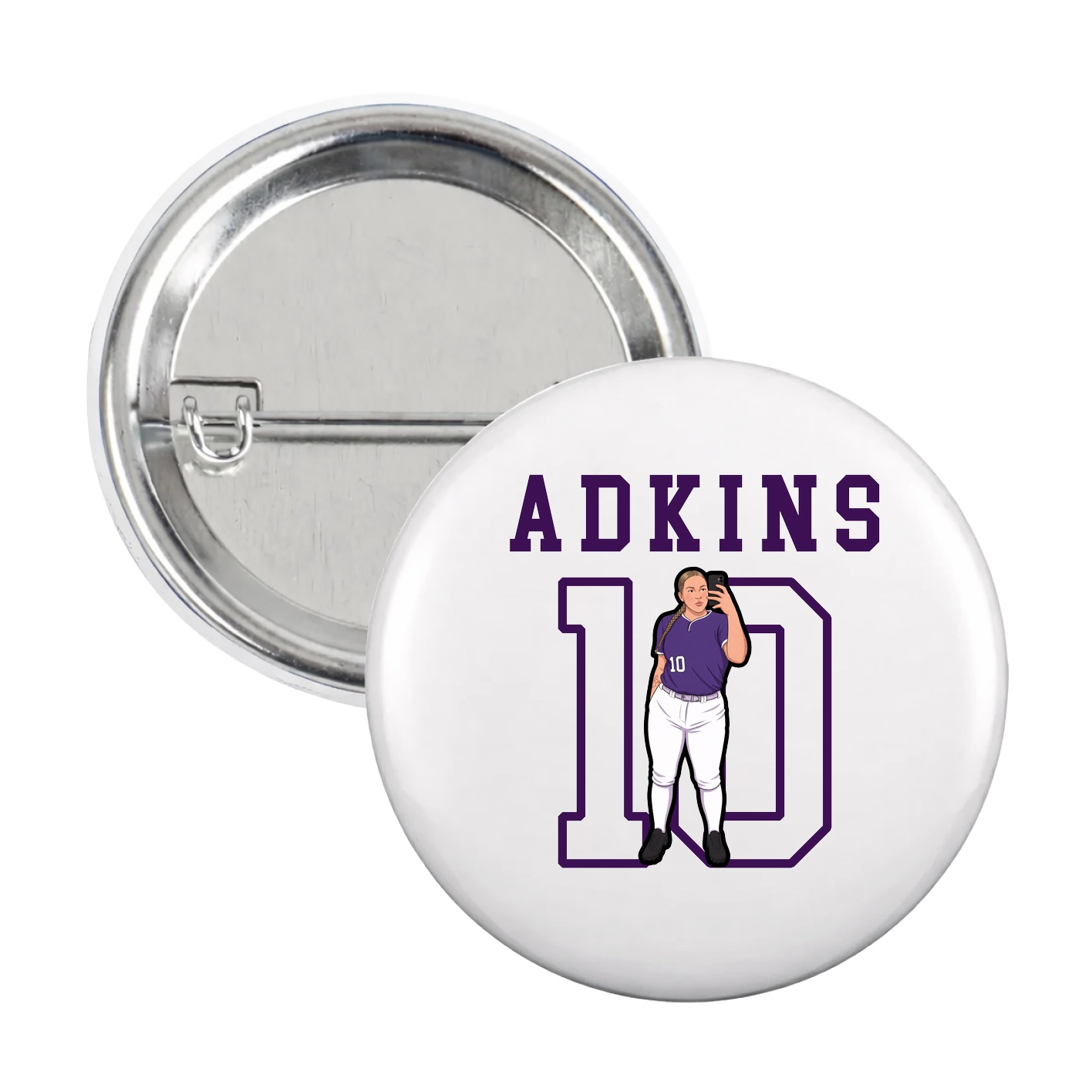 Game Day Button — Shirsey in White