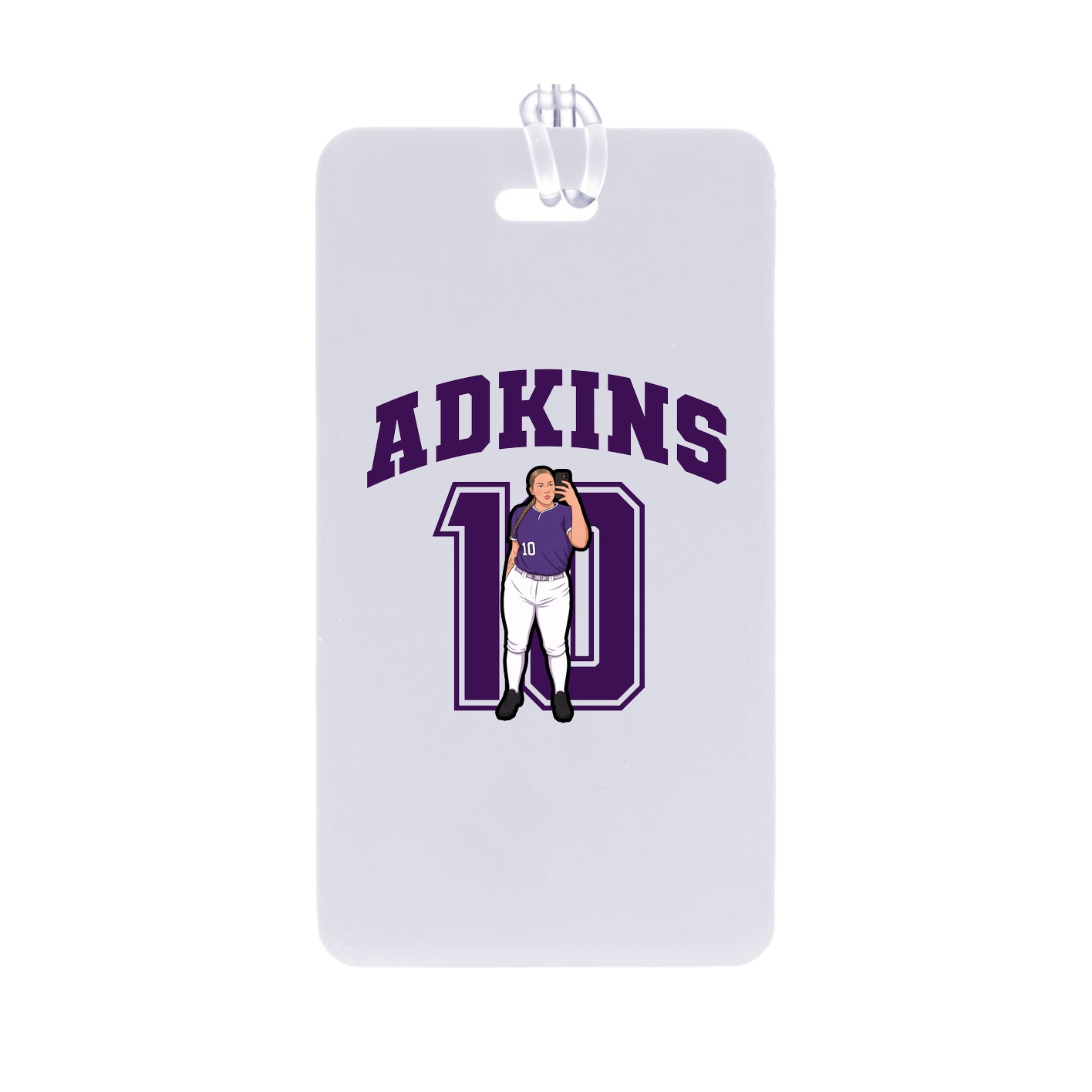 Bag Tag — Number in Classic