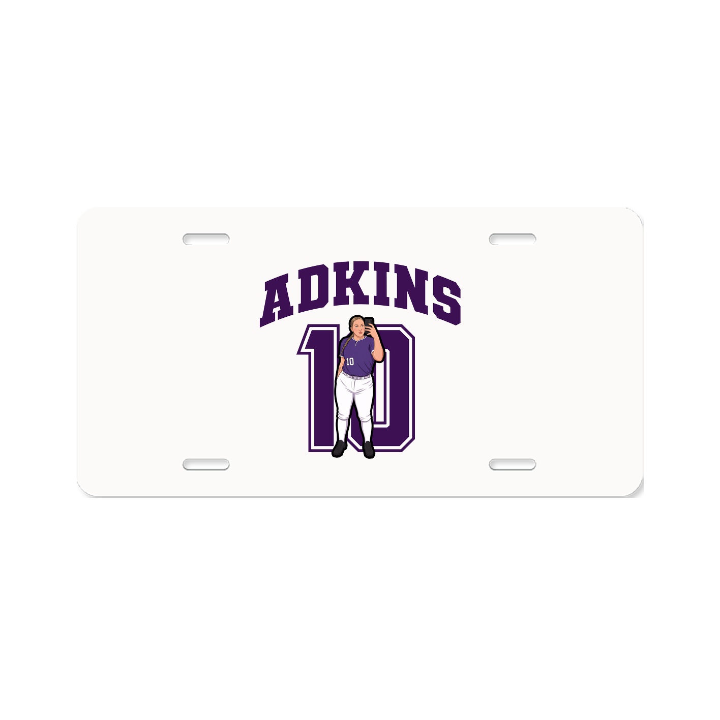 License Plate — Number in Classic