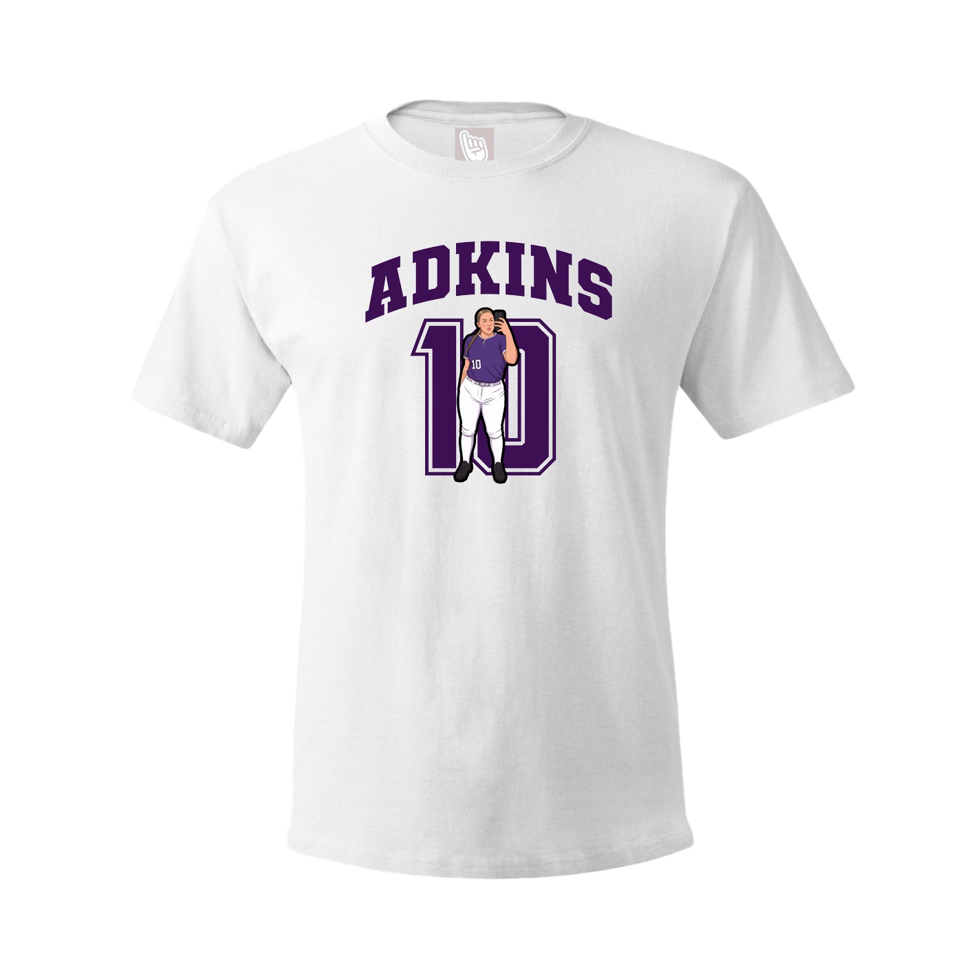 Tee — Number in White