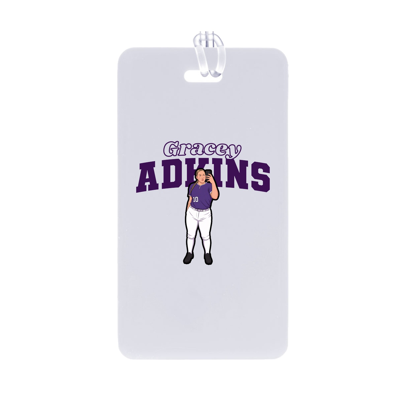 Bag Tag — Name Arch in Classic