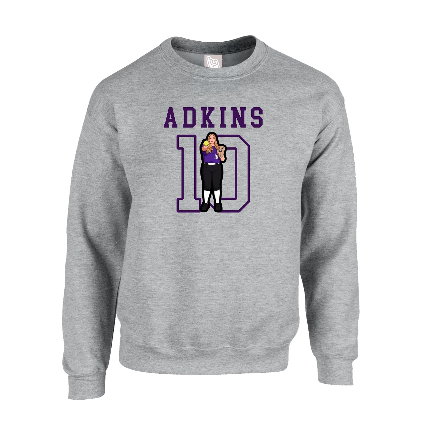 Fleece Crew — Shirsey in Grey