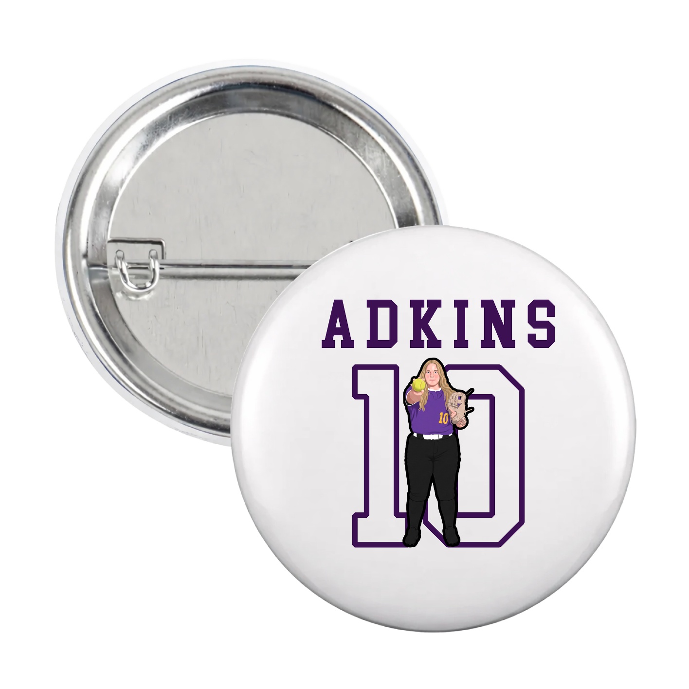Game Day Button — Shirsey in White