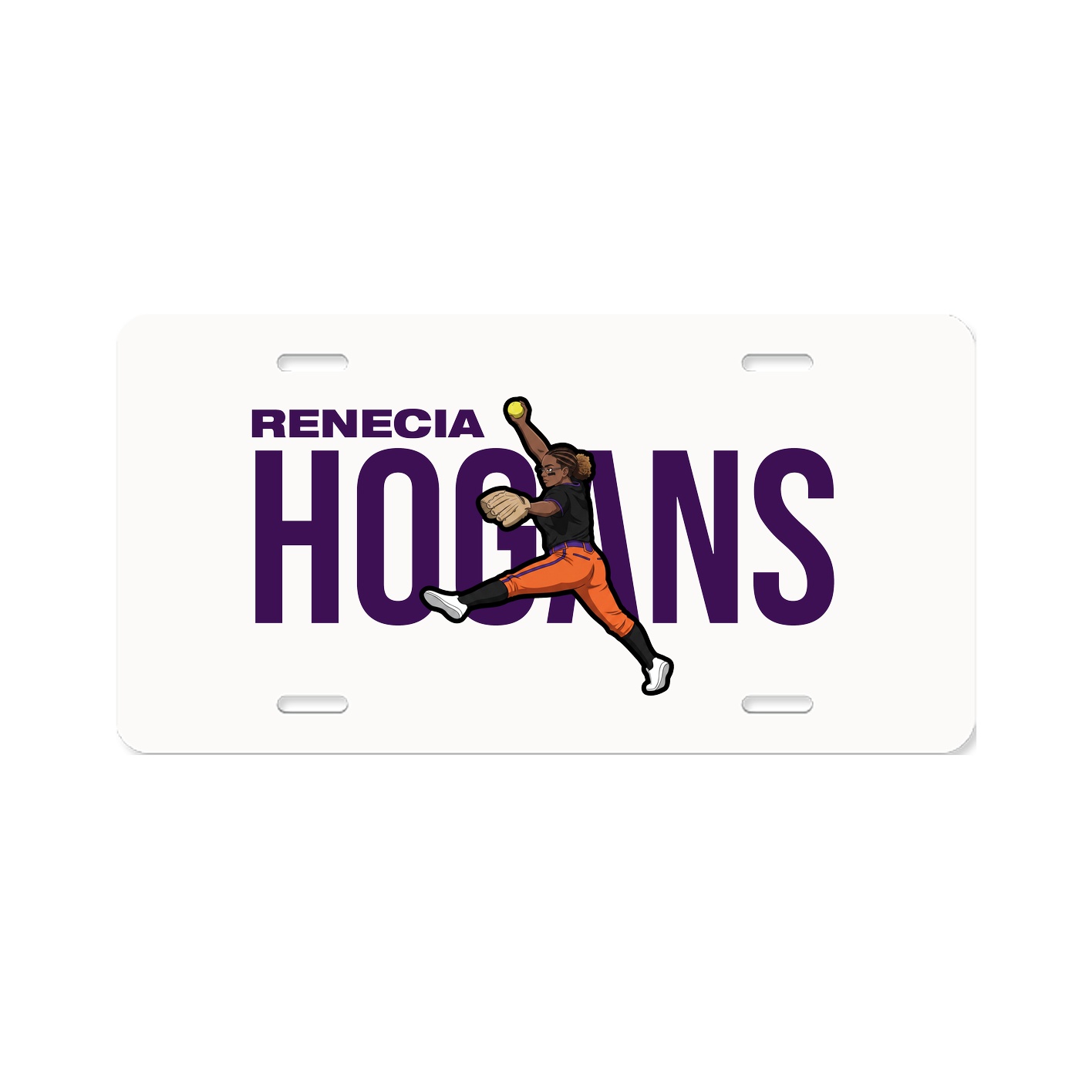 License Plate — Player Name in Classic