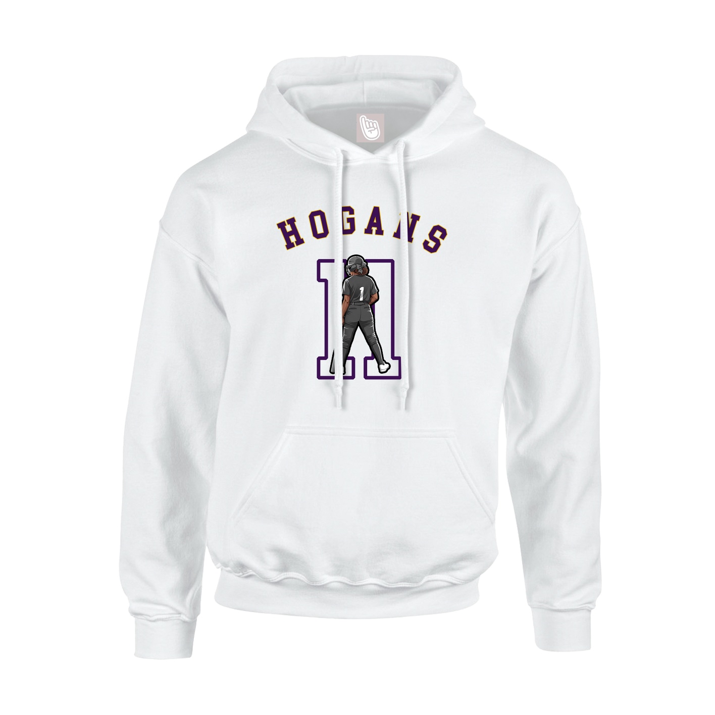 Youth Hoodie — Shirsey Arch in White