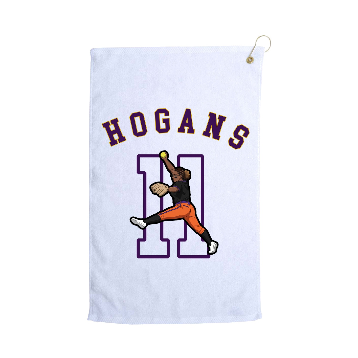 Golf Towel — Shirsey Arch in White