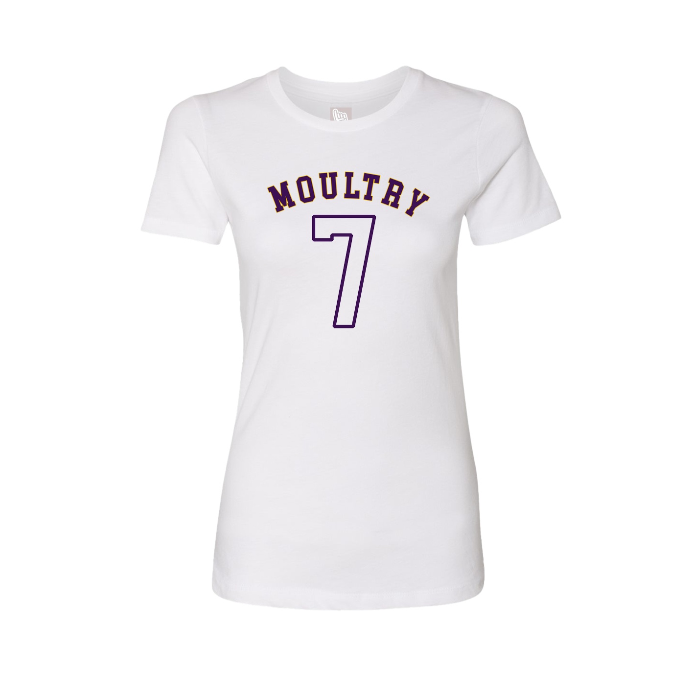 Fitted Women's Tee — Shirsey Arch in White