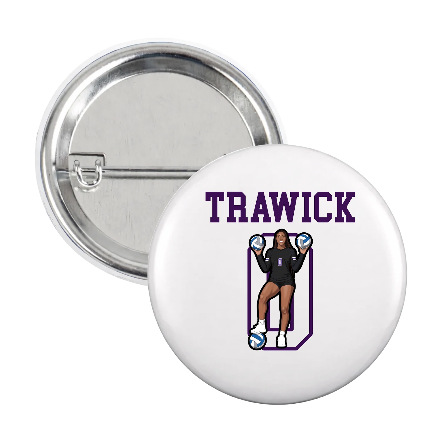 Game Day Button — Shirsey in White