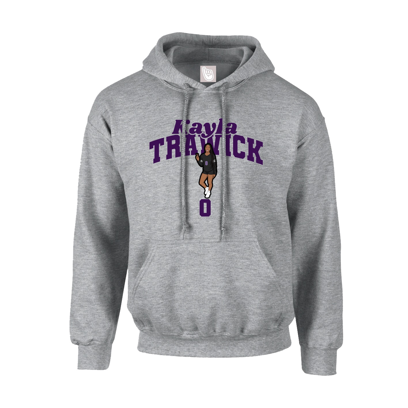 Youth Hoodie — Signature Arch in Grey