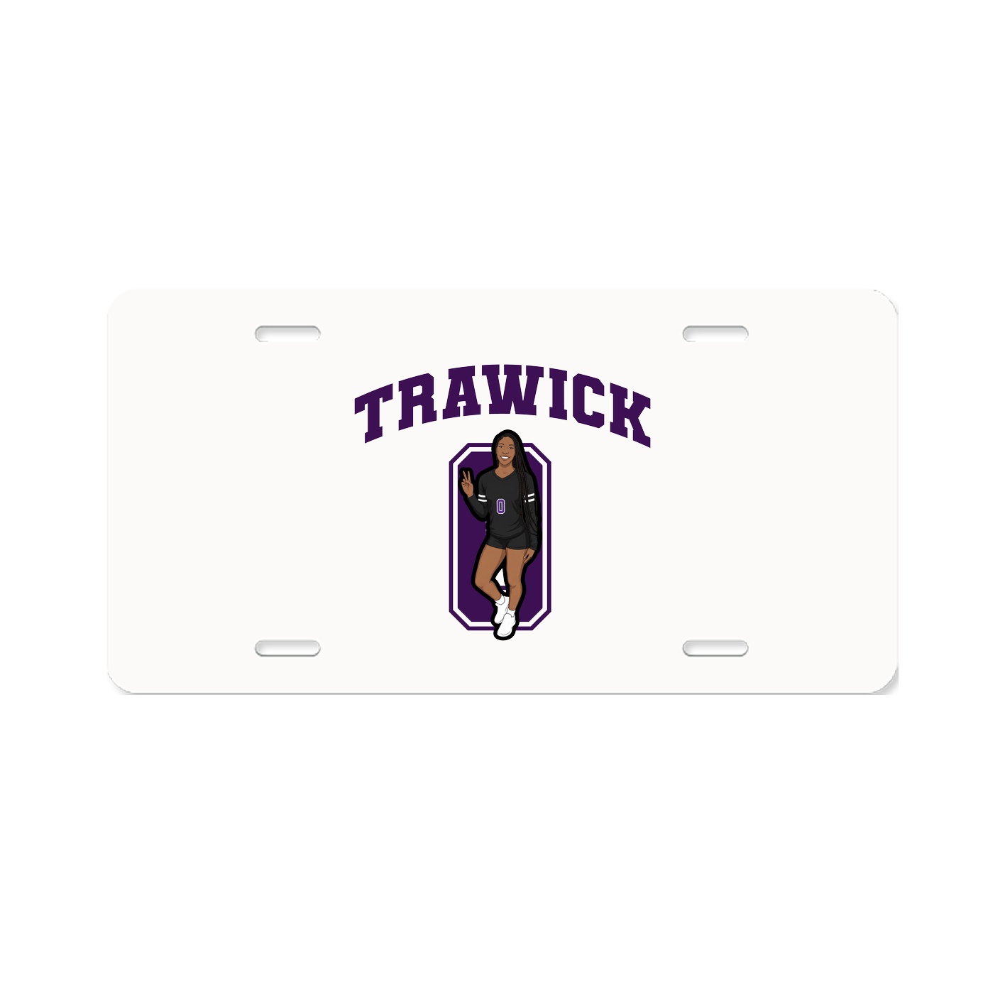 License Plate — Number in Classic
