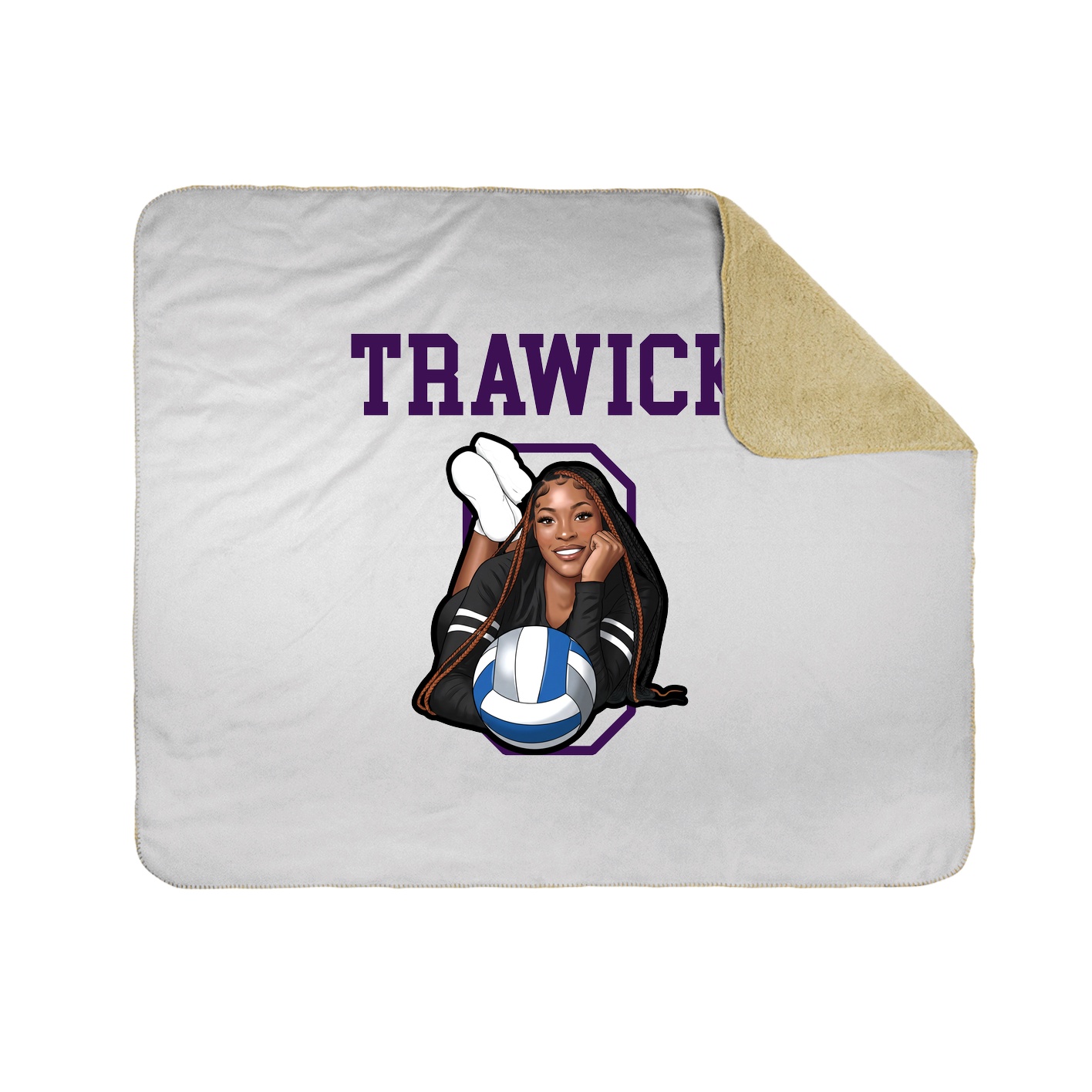 Throw Blanket — Shirsey in White