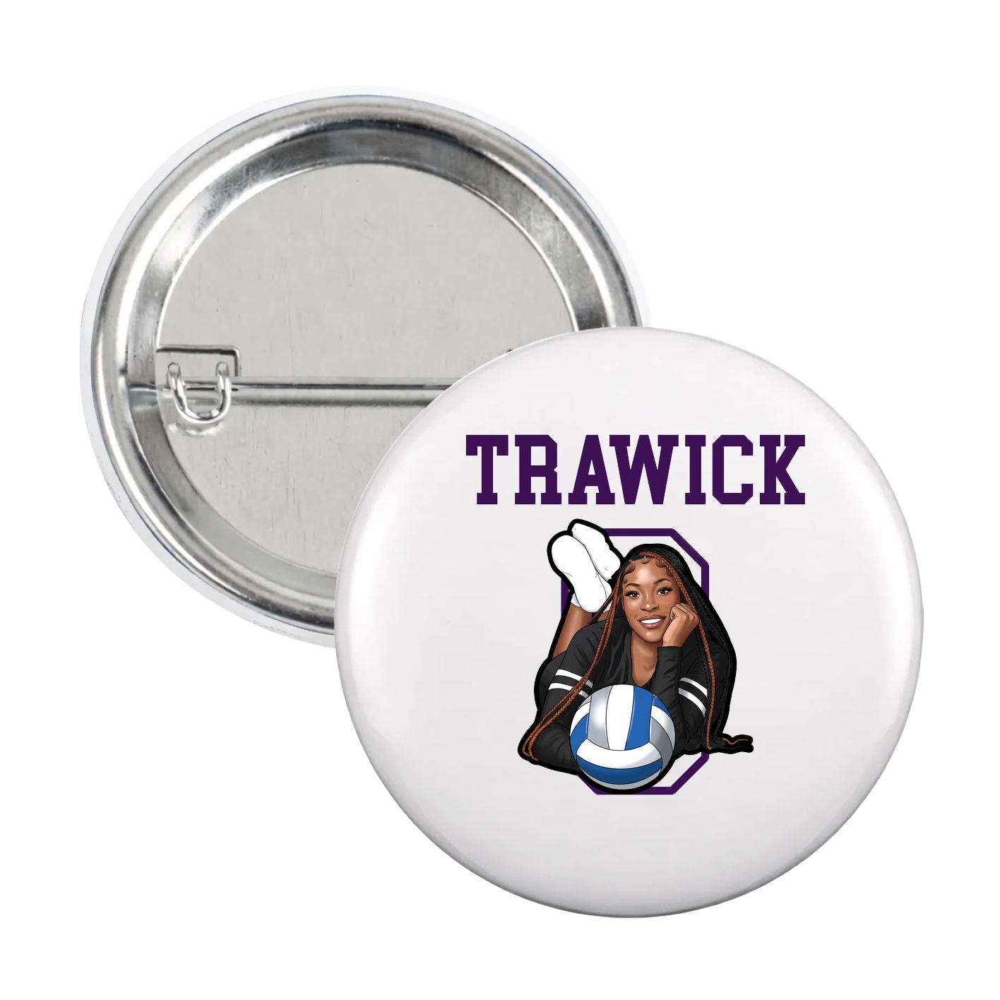 Game Day Button — Shirsey in White