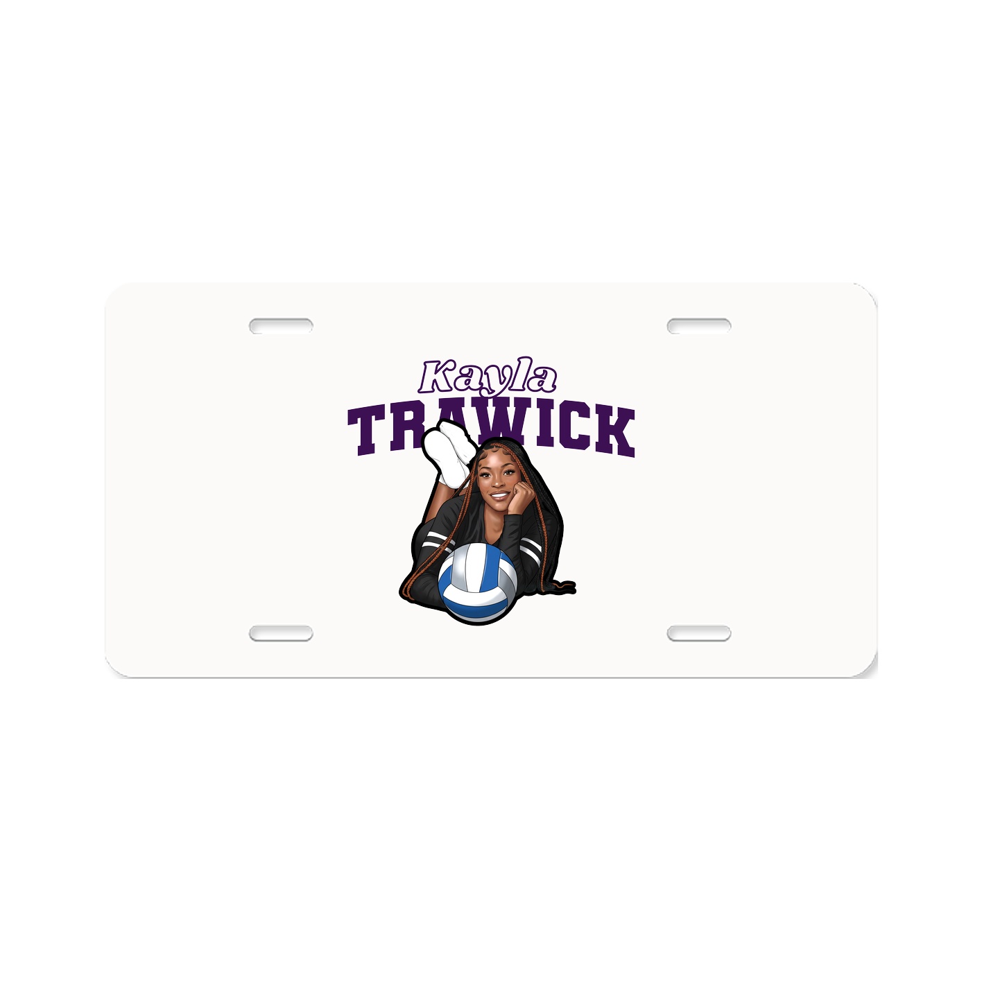 License Plate — Name Arch in Classic