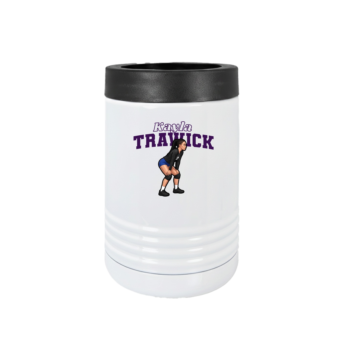 Beverage Holder — Name Arch in White