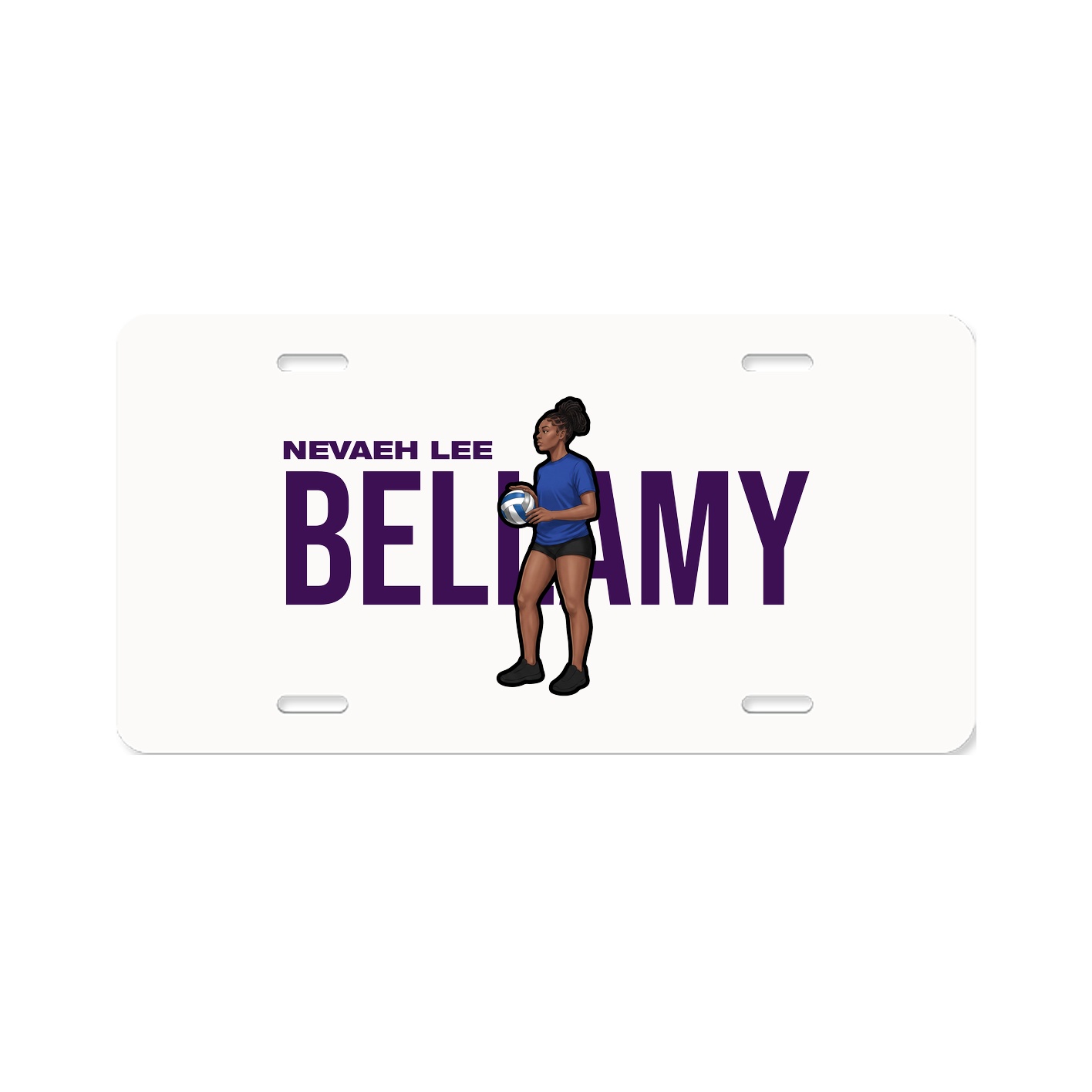 License Plate — Player Name in Classic