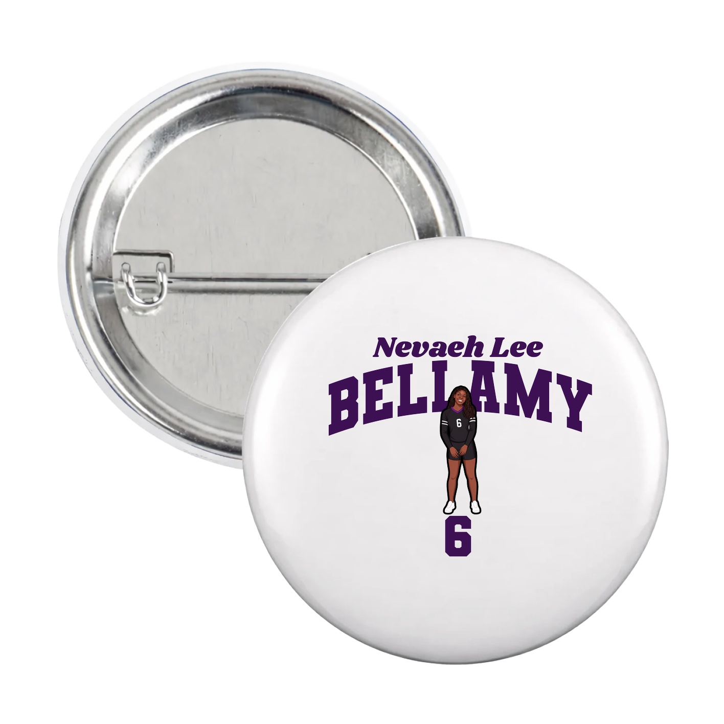 Game Day Button — Signature Arch in White