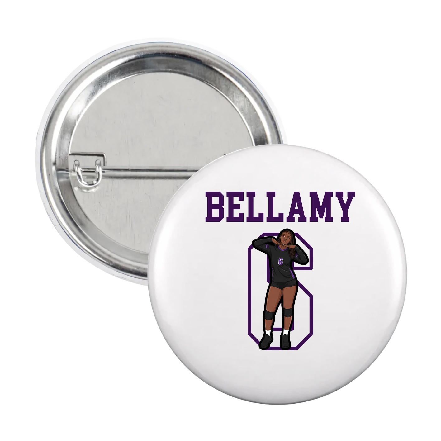 Game Day Button — Shirsey in White