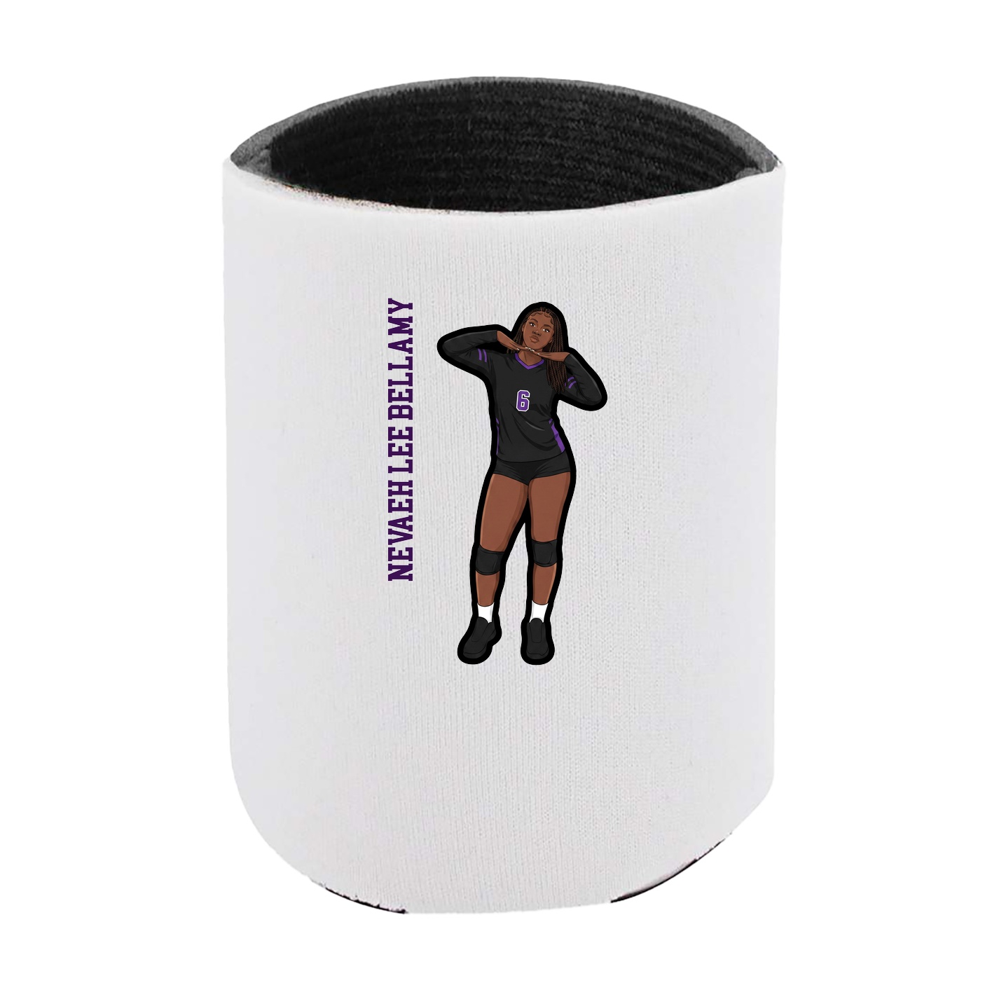 Can Holder — Name Vertical in White