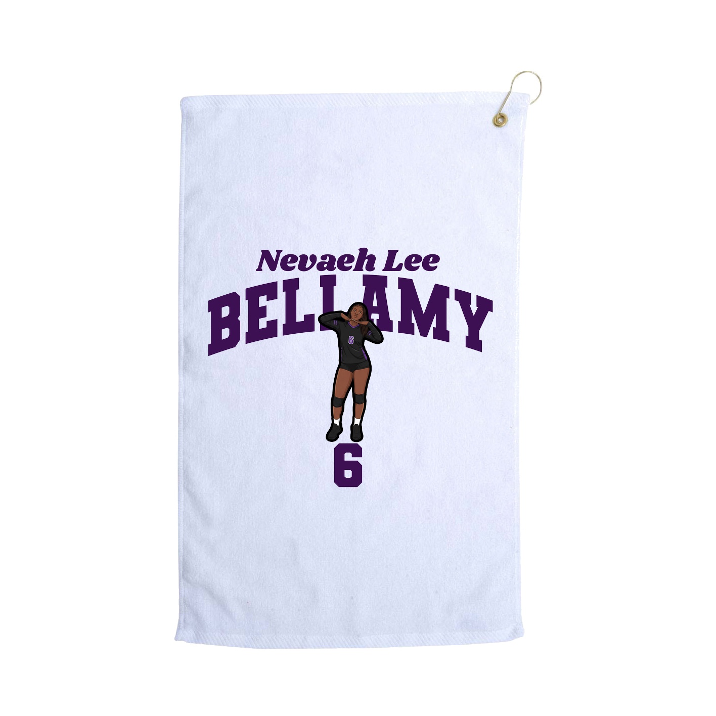 Golf Towel — Signature Arch in White