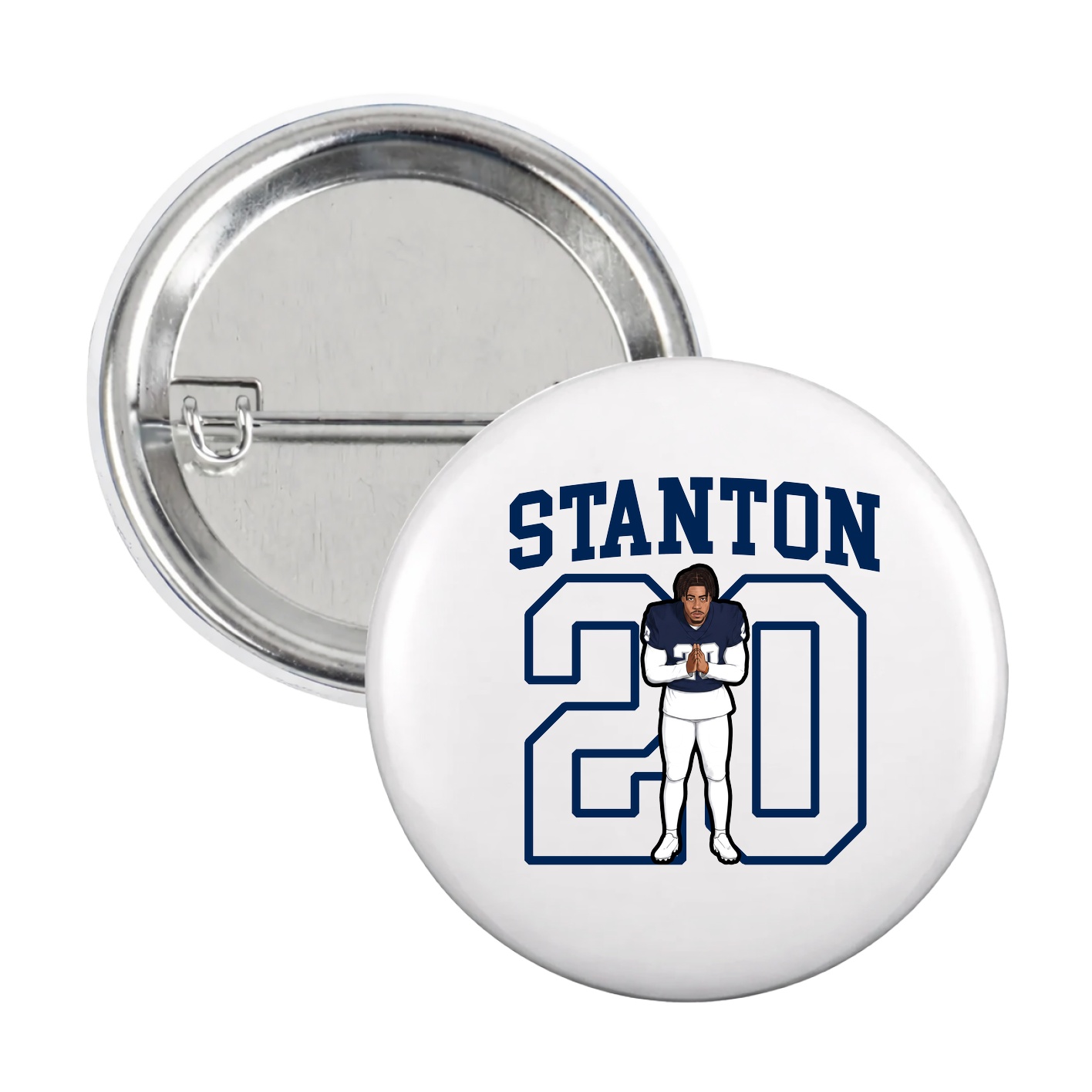 Game Day Button — Shirsey in White