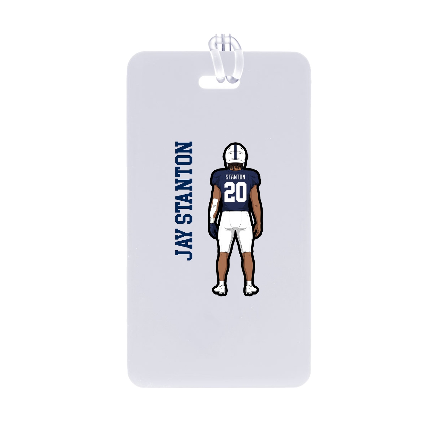 Bag Tag — Name Vertical in Classic