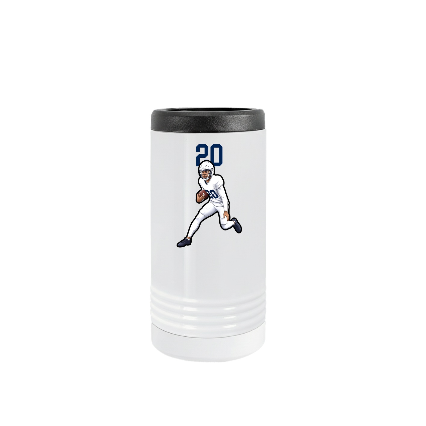 Slim Beverage Holder — Number Top in White