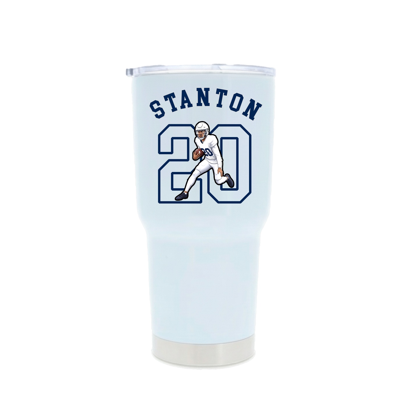 30oz Stainless Steel Tumbler — Shirsey Arch in White
